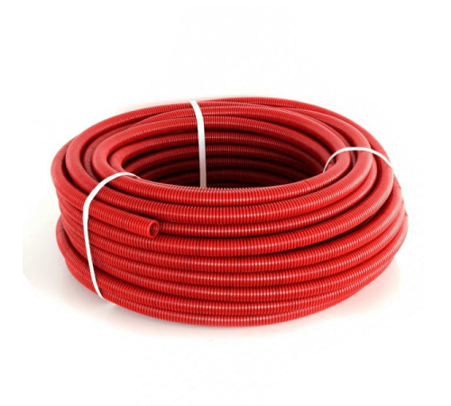Труба гофрированная Heisskraft CorrugatedPipe 28 мм красная бухта 50 м 14528201