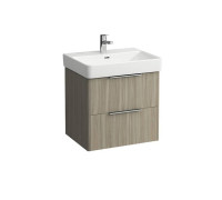 Тумба с раковиной подвесная Laufen Base 57x44x53 см 2 ящика светлый вяз 8.1096.3.000.104.1/4.0223.2.110.262.1