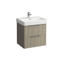 Тумба с раковиной подвесная Laufen Base 57x44x53 см 2 ящика светлый вяз 8.1096.3.000.104.1/4.0223.2.110.262.1