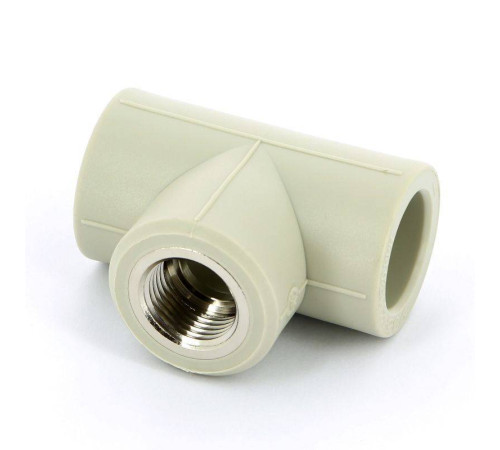 Тройник полипропиленовый FV-Plast 25х1/2х25 мм с внутренней резьбой 222026