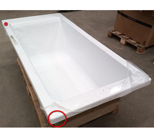 Ванна акриловая Roca Easy 1700х800х450 мм 250 л прямоугольная ZRU9307624