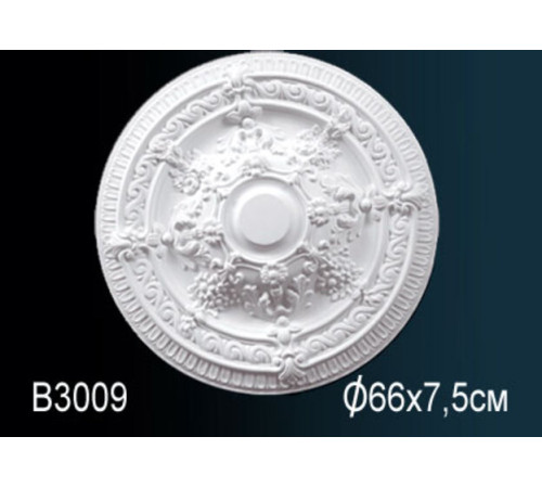 Розетка потолочная Perfect полиуретановая с орнаментом 480 мм B3009