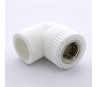 Угольник Pro Aqua 90° 25 мм x 1/2 с внутренней резьбой PA26012P