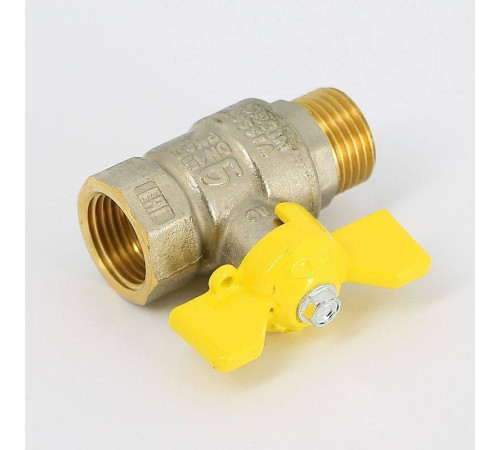 Кран шаровой для газа LD Pride 1/2 НВ полнопроходной бабочка 47.352.15