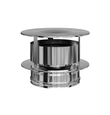 Оголовок с ветрозащитой Ferrum 150х210 мм нержавеющая сталь 00-00000594