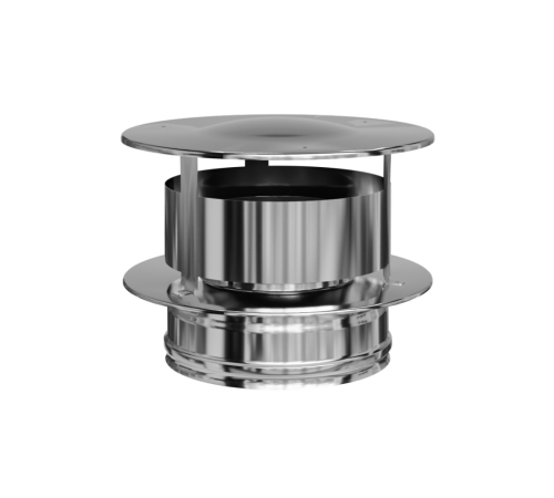 Оголовок с ветрозащитой Ferrum 150х210 мм нержавеющая сталь 00-00000594