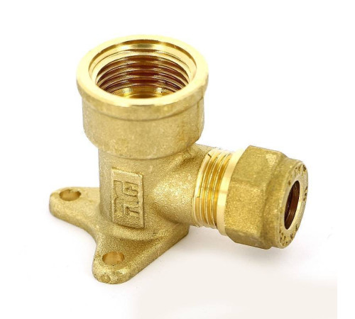 Водорозетка обжимная Tiemme 10x1/2 ВР латунь 1100065