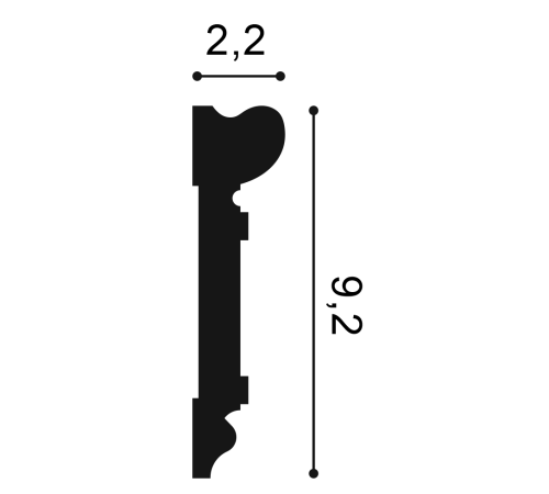 Молдинг Orac Decor DX119-2300 DX119-2300