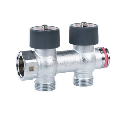 Коллектор распределительный REHAU G1 2 отвода G3/4 EK 11316443001