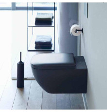 Унитаз подвесной Duravit Happy D.2 Plus Rimless 36.5x54 см антрацит матовый 2222098900