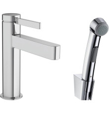 Смеситель для раковины hansgrohe Finoris 110 однорычажный с гигиеническим душем хром 76210000