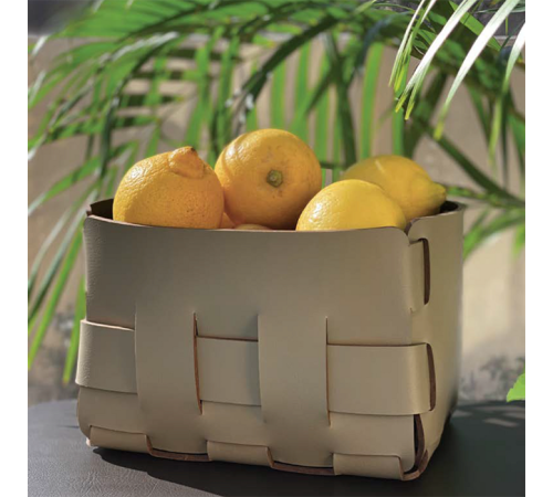 Корзинка ADJ Mini Bottega 12х19х13 см капучино/шоколад 1012.04/06