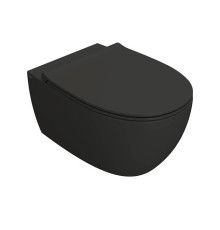 Унитаз подвесной Globo 4ALL безободковый 54х36 см цвет Smoke MDS03.SK
