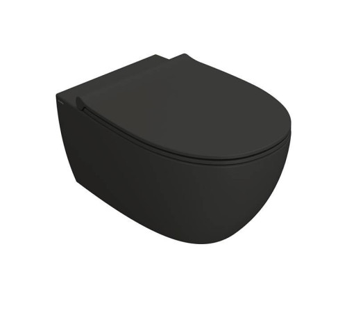 Унитаз подвесной Globo 4ALL безободковый 54х36 см цвет Smoke MDS03.SK