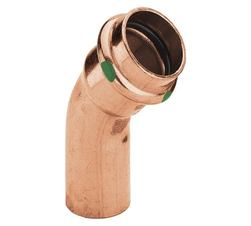 Угольник 45° Viega Profipress медь 42 мм однораструбный 292546