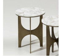 Столик низкий Oasis Sullivan 40х51 см бронза/Calacatta Oro 5HMTSL40BRLCO