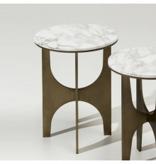Столик низкий Oasis Sullivan 40х51 см бронза/Calacatta Oro 5HMTSL40BRLCO