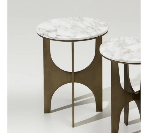 Столик низкий Oasis Sullivan 40х51 см бронза/Calacatta Oro 5HMTSL40BRLCO