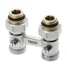Узел запорно-присоединительный TECE для нижнего подключения радиаторов прямой 3/4 Ek x 1/2 AG 8740437
