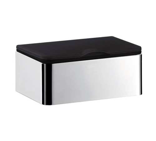 Контейнер для бумажных платков emco System2 настольный черный/хром 3539 001 01