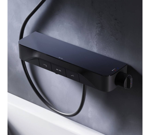 Смеситель для ванны и душа AM.PM Func черный матовый F8F10522