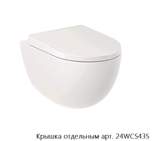 Унитаз подвесной безободковый Kludi Resa D белый 24WCW0243