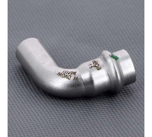 Отвод однораструбный 90° Viega Sanpress Inox пресс нержавеющая сталь 15 мм 435707