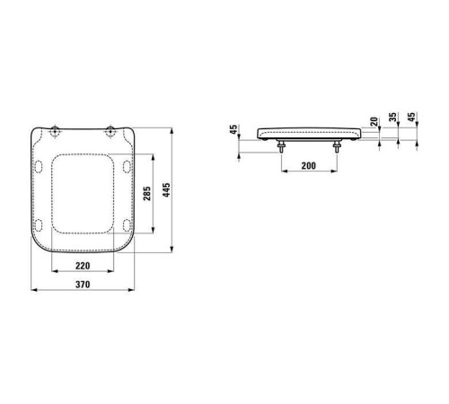 Сиденье для унитаза Laufen Pro S микролифт белое 8.9196.1.000.000.1
