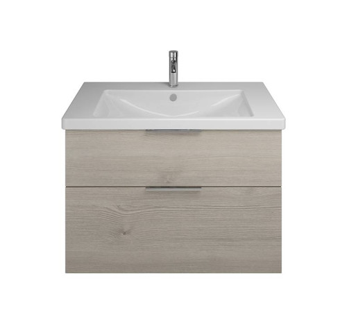 Тумба с раковиной Burgbad Eqio 93х49х64.5 см подвесная фланелевый дуб SEYQ093F2632C001*1