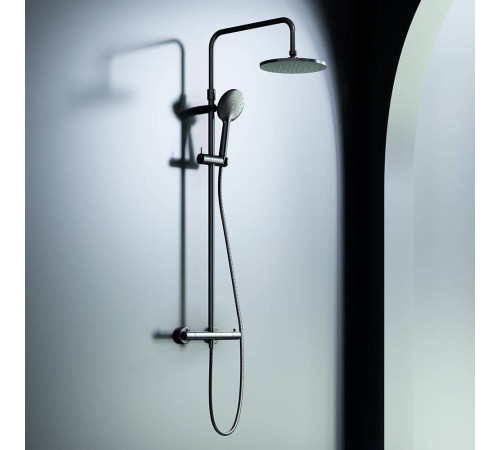 Душевая система с термостатом AM.PM Option черный матовый DX218091300
