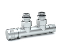 Узел нижнего подключения SR Rubinetterie Tondera угловой 1/2 x 3/4 EK хром матовый левый 0683-1500CSE0