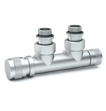 Узел нижнего подключения SR Rubinetterie Tondera угловой 1/2 x 3/4 EK хром матовый левый 0683-1500CSE0