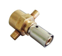 Соединение прессовое TECEflex 16x2-1/2 ВР бронза 1517643