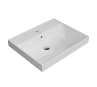 Раковина подвесная Kerama Marazzi Cubo 60х48.5 см белый глянцевый CU.wb.60