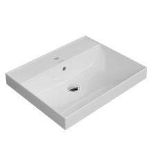 Раковина подвесная Kerama Marazzi Cubo 60х48.5 см белый глянцевый CU.wb.60