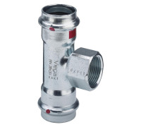 Тройник Viega Prestabo нелегированная сталь 28х15х28 мм 688134