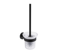 Ершик для туалета настенный Trento матовое стекло черный матовый AQM7214MB