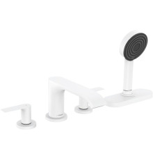 Смеситель на борт ванны Hansgrohe Vivenis на 4 отверстия с sBox матовый белый 75444700