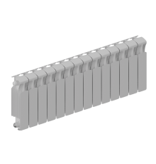 Радиатор биметаллический RIFAR MONOLIT VENTIL 300 14 секций нижнее подключение RAL 9016 MN-300-14-VR