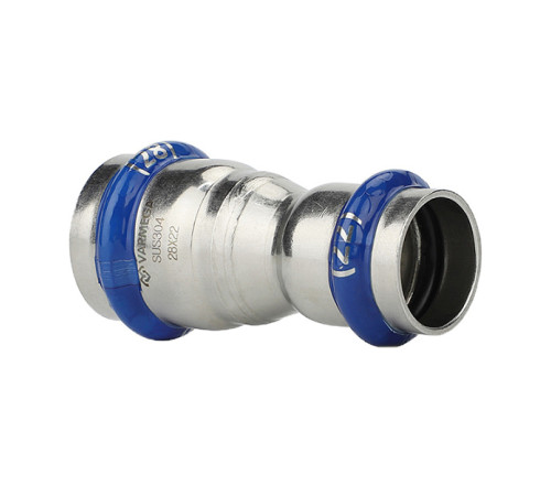 Муфта переходная двухраструбная Varmega Inox Press 28х15 мм VM702002815