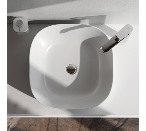 Раковина накладная AM.PM Func 43 см мягкий квадрат M8FWCC30430WG