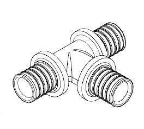 Тройник REHAU RAUTITAN MX 16 мм латунь равнопроходной 11080311001