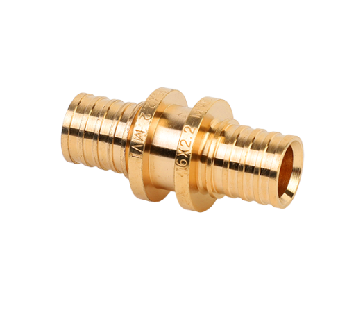 Муфта аксиальная Hogert Premium 20 мм латунь равносторонняя SF42205