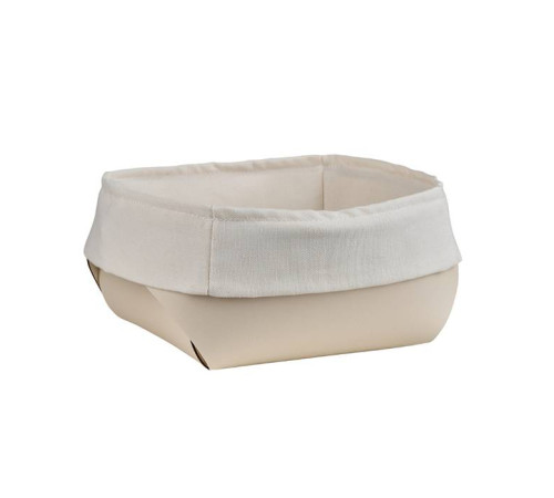 Корзина для хлеба ADJ 20x20x9 см панна котта/белый 0037.16/10