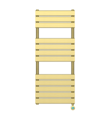 Полотенцесушитель электрический Primoclima PANEL 1200х500 мм 12 трубок 600 Вт Золото матовое PC PANEL 600 BG