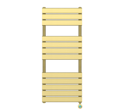 Полотенцесушитель электрический Primoclima PANEL 1200х500 мм 12 трубок 600 Вт Золото матовое PC PANEL 600 BG