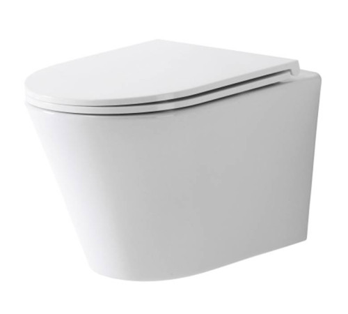 Унитаз подвесной TECE TECEspring K Kompakt безободковый сиденье Slim микролифт белый 9700997