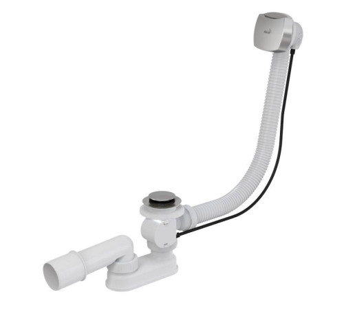 Слив-перелив для ванны Alcaplast A51CR полуавтомат малая пробка хром A51CR