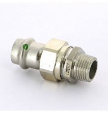 Муфта разъемная Viega Sanpress Inox 18x1/2 пресс-НР нержавеющая сталь 438272