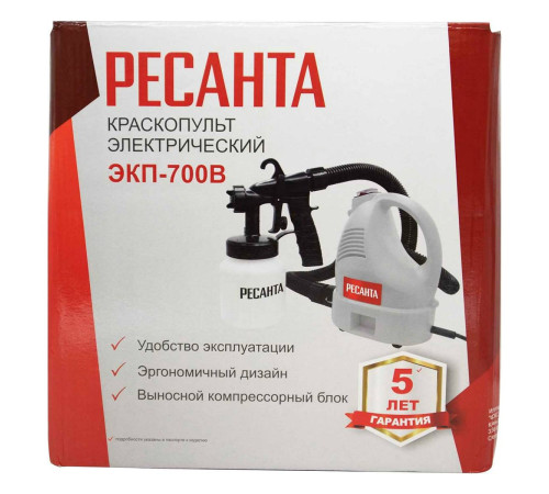 Краскопульт электрический Ресанта ЭКП-700В 700 Вт 75/17/2